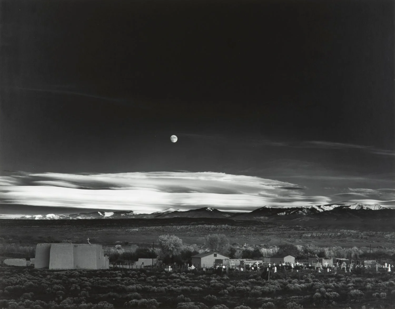 Moonrise, Hernandez, New Mexico - Ansel Adams
